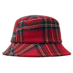stussy big logo plaid bucket hat