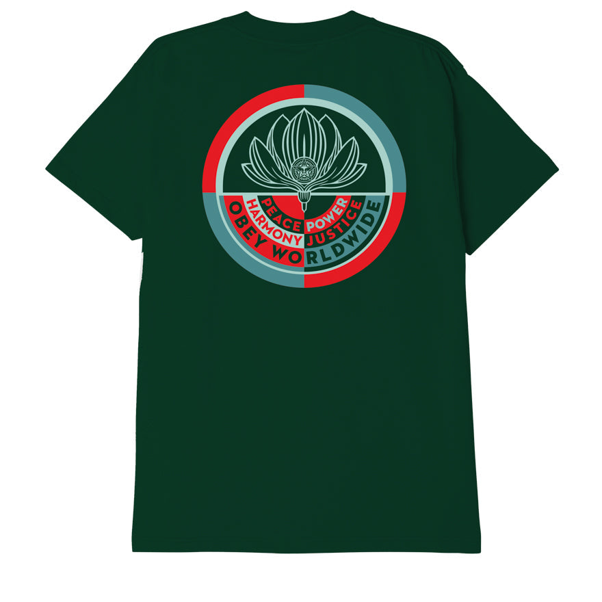 Obey Peace Power Lotus Tee