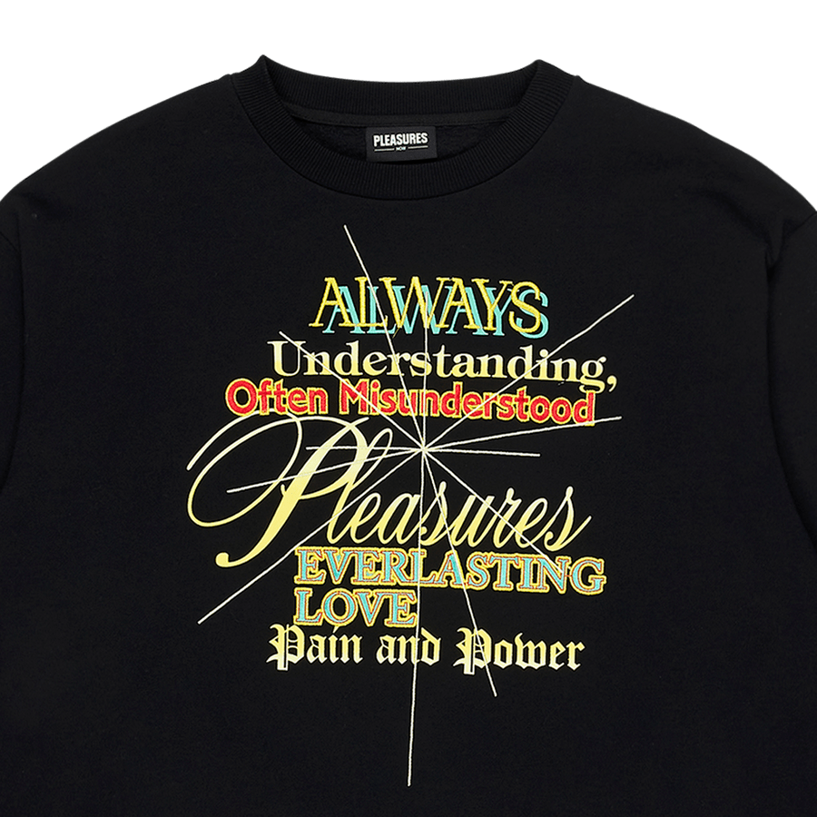 Pleasures faith crewneck sweatshirt