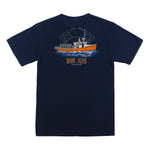 dark seas blue claw crab tee