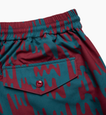 by parra tremor pattern swim shorts