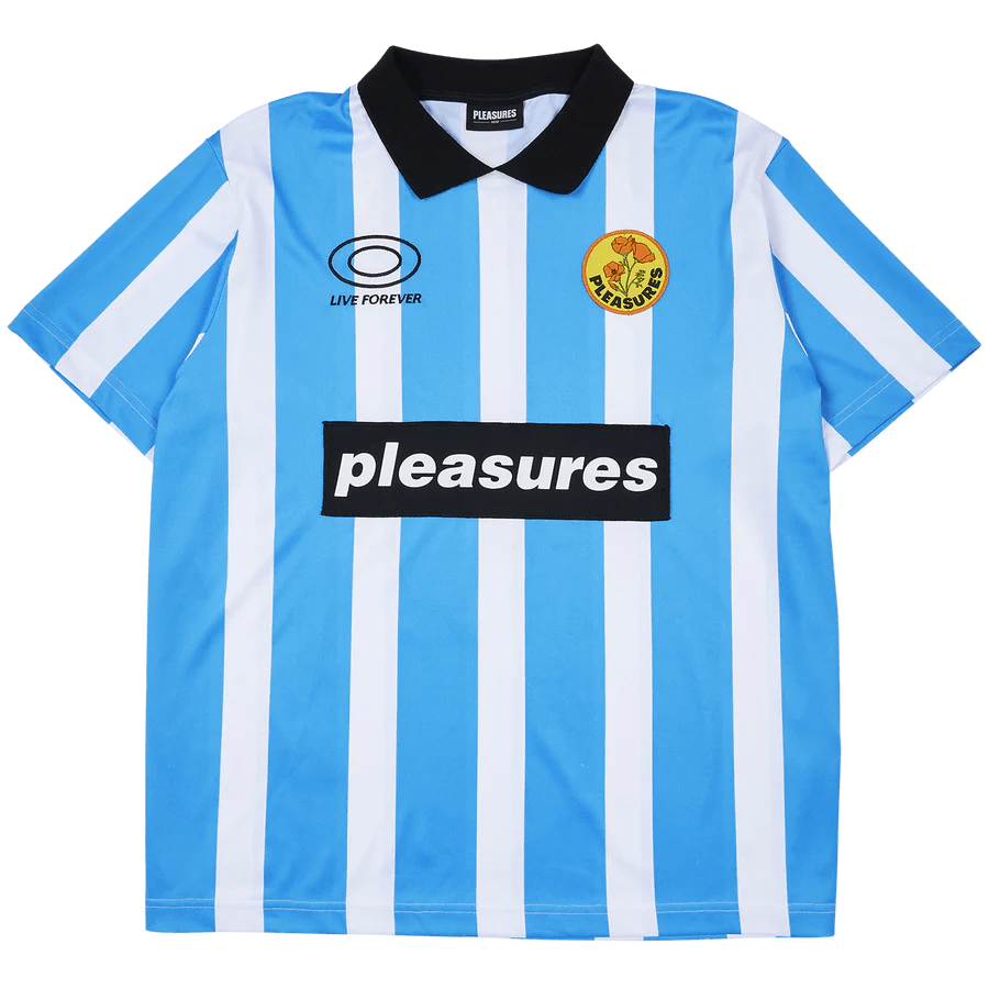 Pleasures Blue Penalty Soccer Jersey Blue