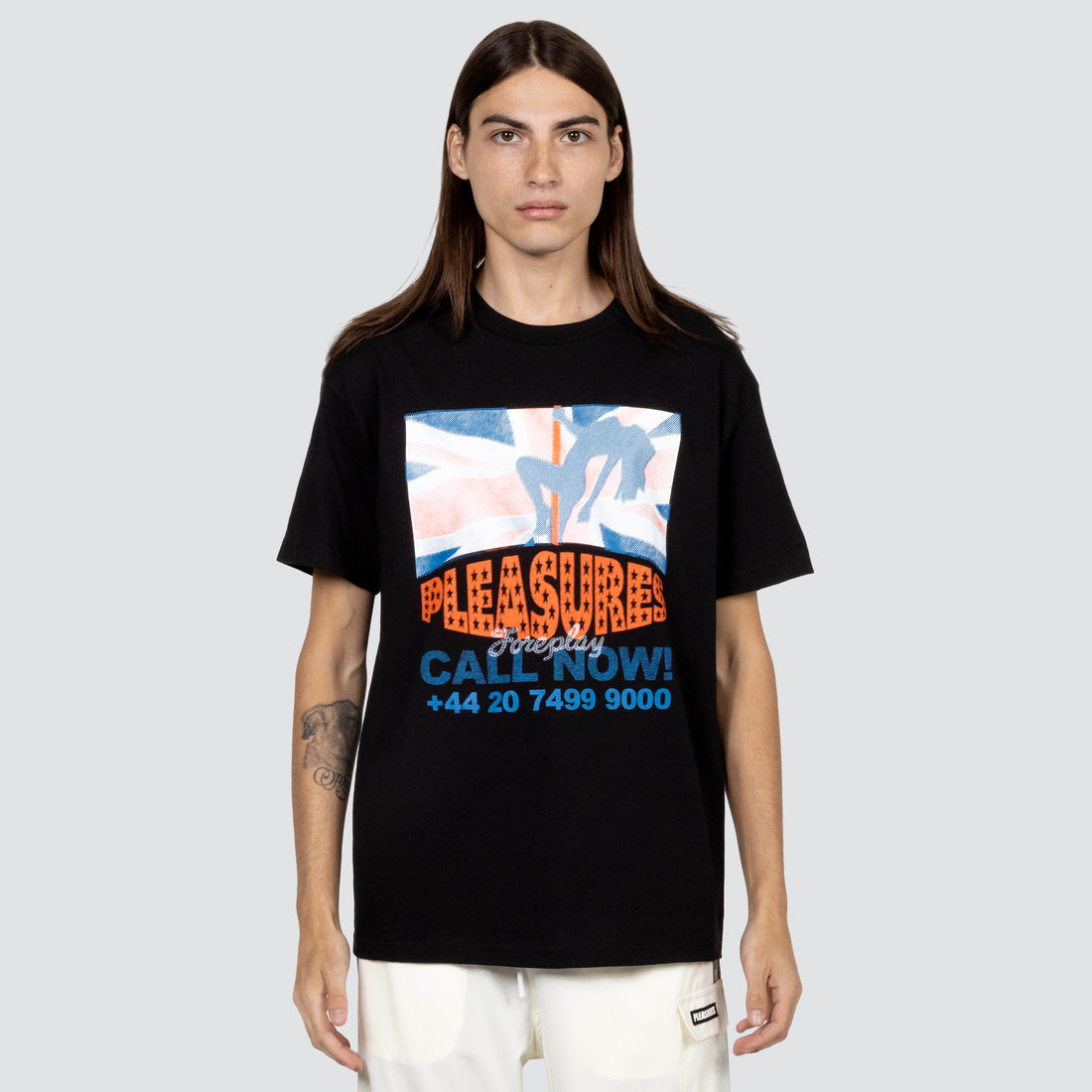 pleasures call now tee