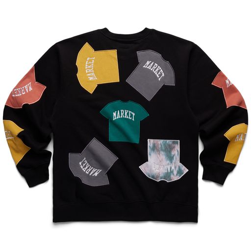 Chinatown Market T-Shirt Patch Crewneck Sweatshirt