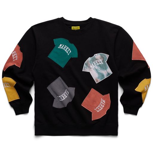 Chinatown Market T-Shirt Patch Crewneck Sweatshirt