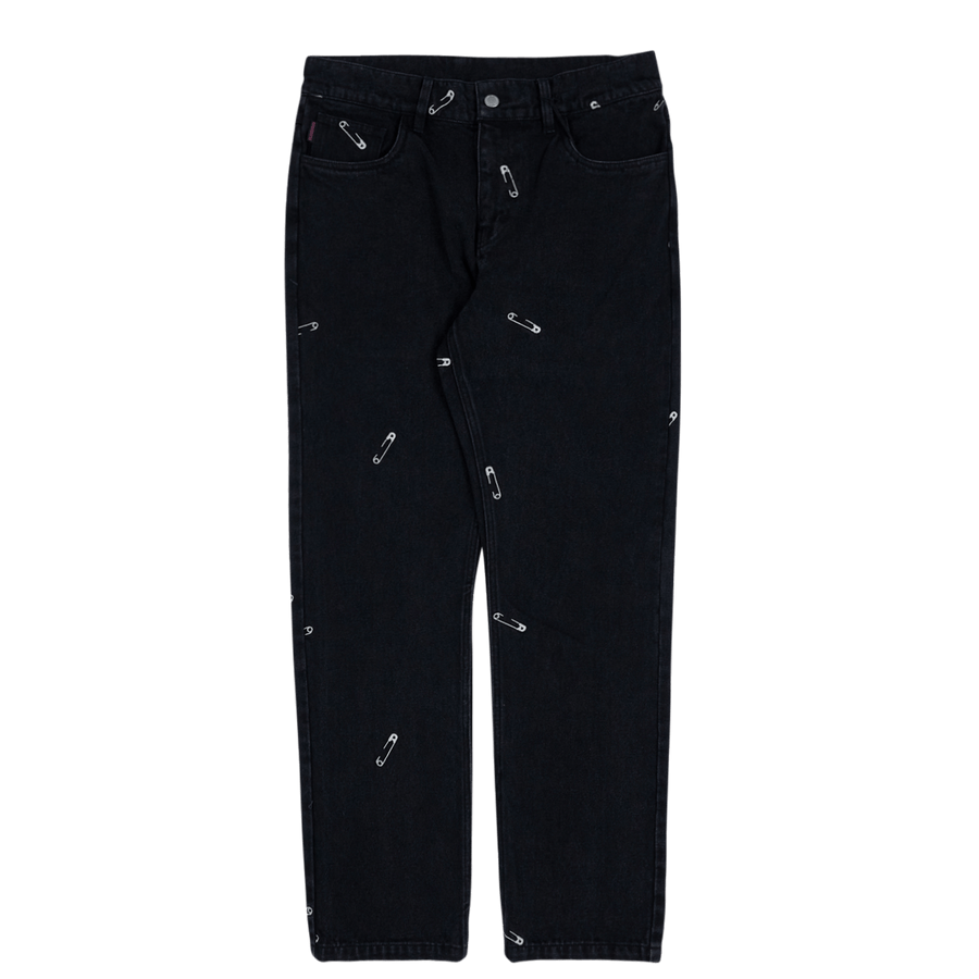 Pleasures Safety pin 5 pocket demin pant