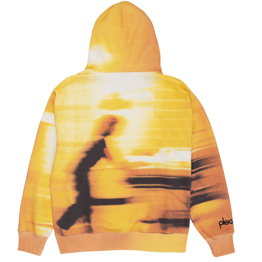 pleasures blur hoodie