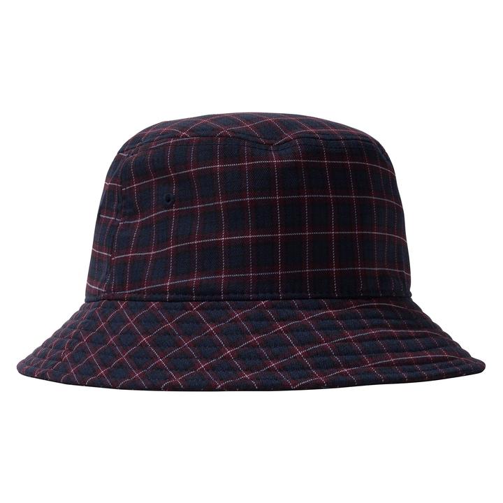 stussy basic plaid bucket hat